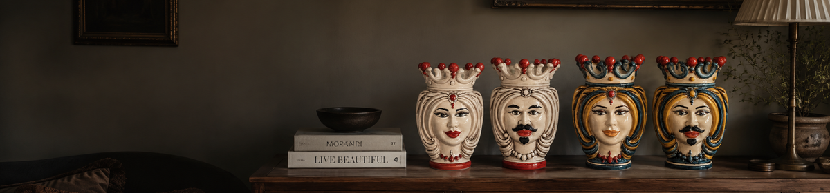 Moor's Heads - Made in Italy, Imported by Finch & Lane